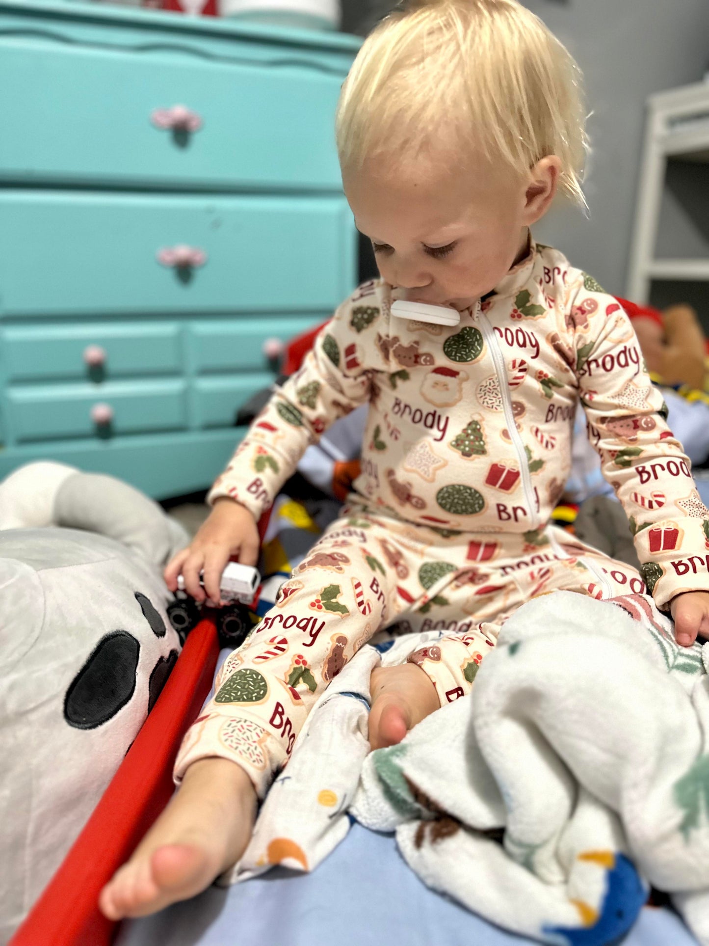 Custom Name Pajamas- Holiday Cookie