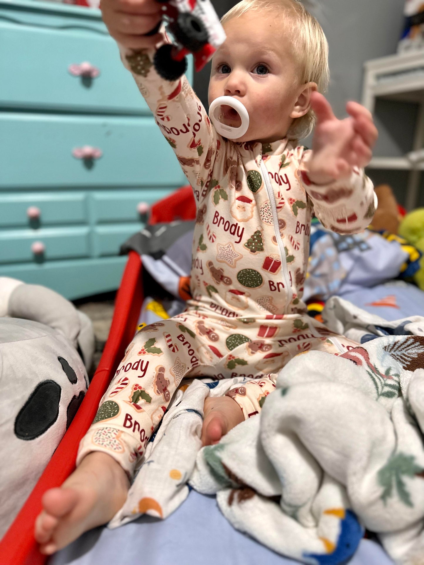 Custom Name Pajamas- Holiday Cookie