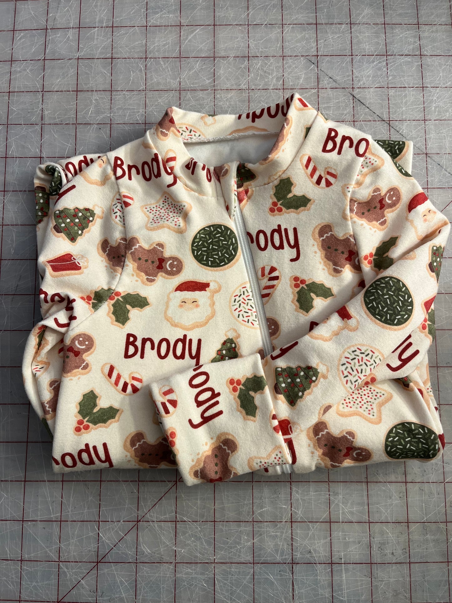 Custom Name Pajamas- Holiday Cookie