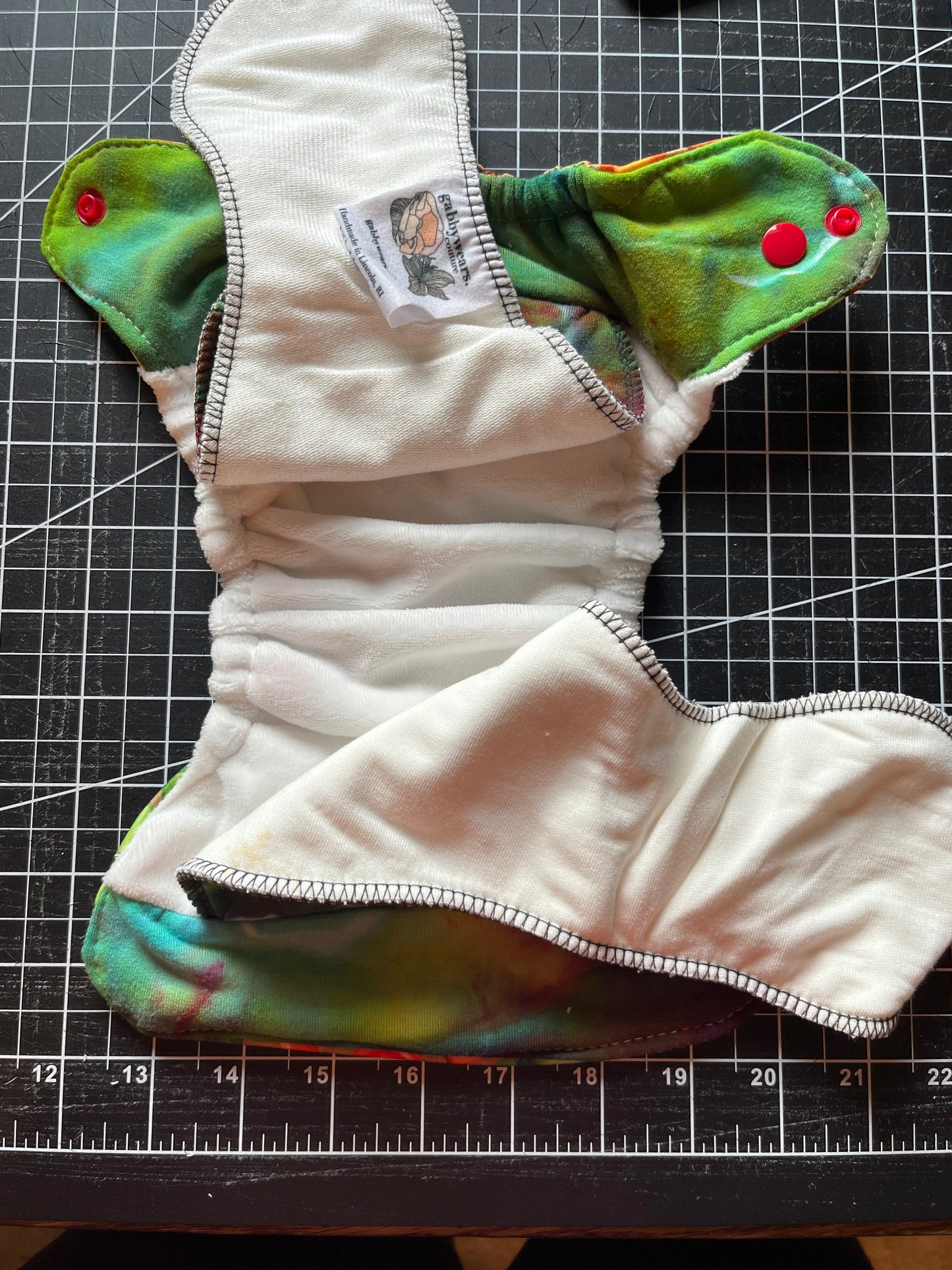 Veggies hand dyed newborn AIO
