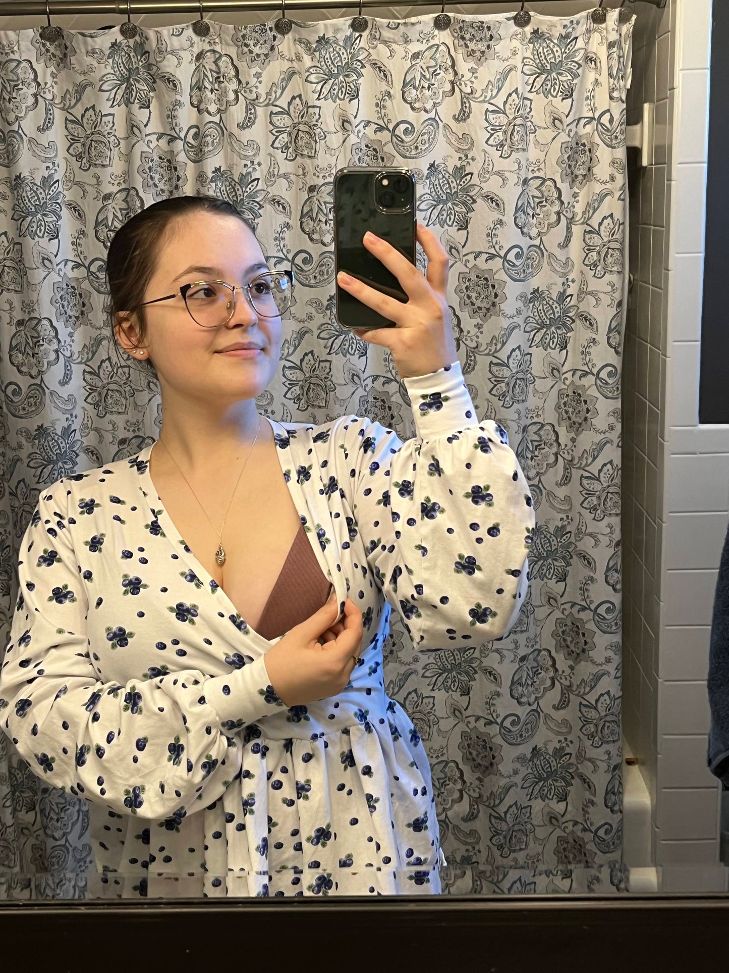 Nursing-Friendly Crossover Top
