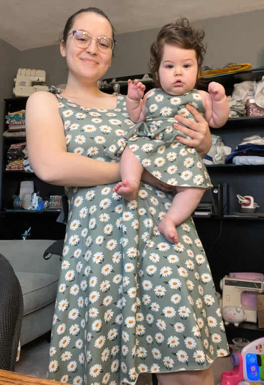 Mommy & Me Matching Twirl Dresses, 0X-5X and BABY