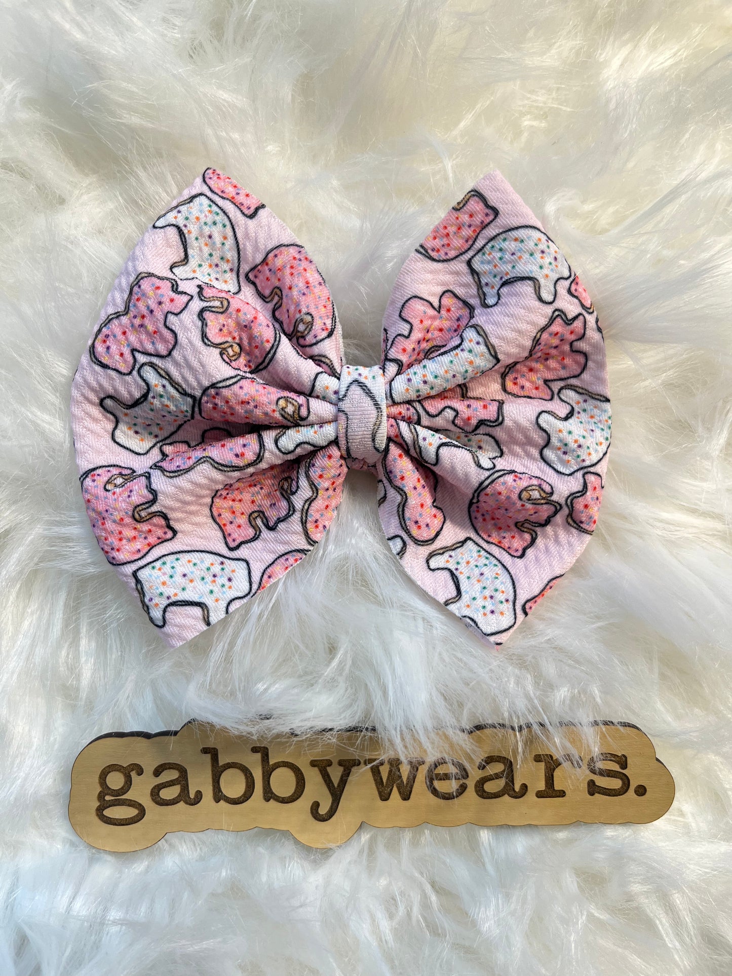 Animal Cookie Bow